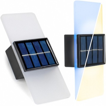KINKIET LED SOLARNY TRYB LATO ZIMA ZIMOWY CAŁOROCZNY ZEWNĘTRZNY WODOODPORNY