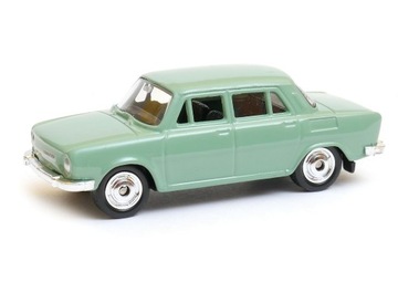 Skoda 100 1:60 model WELLY Legendy PRL zielony