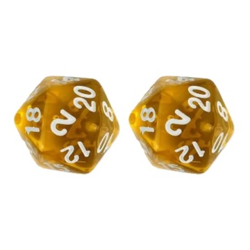 ZESTAW 2 KOSTEK K20 RPG NIEZGŁĘBIONY HORYZONT KOŚĆ DWUDZIESTOŚCIENNA