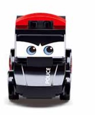 KLOCKI SLUBAN MINI AUTO WYŚCIGOWE CZARNE Z NAPĘDEM
