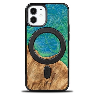 Pouzdro Bewood Unikátní pro iPhone 12 Mini Neonové Tokio s MagSafe