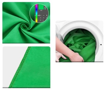 Зеленый тканевый фон, тип зеленого экрана, 3х2м.