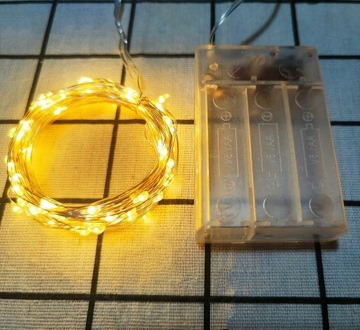 Świąteczne dekoracyjne kolorowe światła LED, 10
