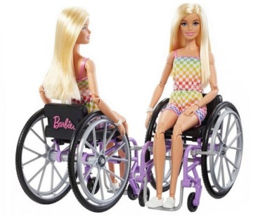 LALKA BARBIE NA WÓZKU INWALIDZKIM HJT13