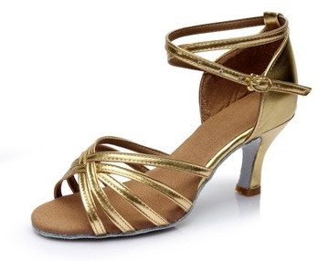 BUTY TANECZNE DO TAŃCA ZŁOTE 7CM R.34-41