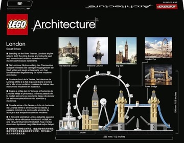 LEGO АРХИТЕКТУРА ЛОНДОН БИГ БЕН ЛОНДОНСКИЙ ГЛАЗ НАБОР КИРПИЧОВ КОЛОННА НЕЛЬСОНА