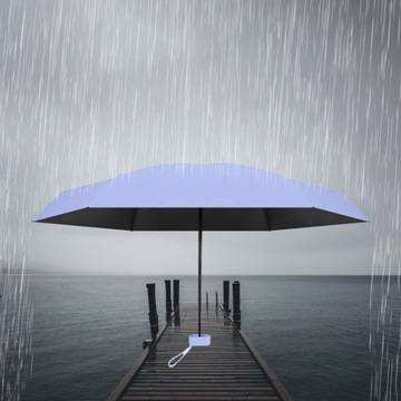 МИНИ-ЗОНТ ДОЖДЕВИК ДЛЯ ПУТЕШЕСТВИЙ, ПРОГУЛОК, ДЕЯТЕЛЬНОСТИ НА ОТКРЫТОМ ВОЗДУХЕ, СВЕТЛО-ФИОЛЕТОВЫЙ