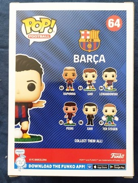РОБЕРТ ЛЕВАНДОВСКИ Funko POP Football АВТОГРАФ ФК БАРСЕЛОНА + СЕРТИФИКАТ
