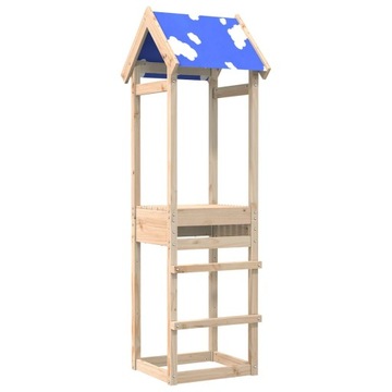 vidaXL Игровая площадка Tower 52,5x46,5x195 см Массив сосны