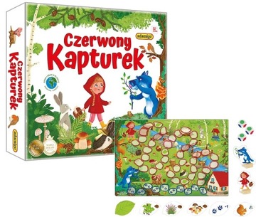 CZERWONY KAPTUREK PIERWSZA PLANSZÓWKA DZIECI OD 4+