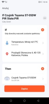 PIR датчик движения 360° круглый потолок WIFI TUYA