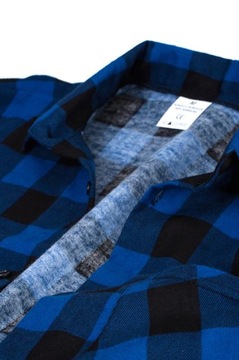 Рубашка из польской ФЛАНЕЛИ из хлопка в клетку, размер L