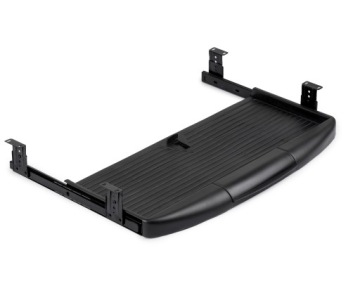 PÓŁKA SZUFLADA WYSUWANA POD KLAWIATURĘ CZARNA