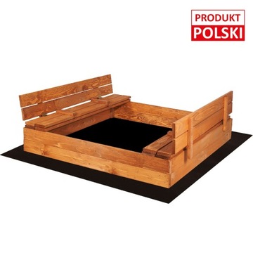 СКЛАДНАЯ ДЕРЕВЯННАЯ ПЕСОЧНИЦА С ПРОПИТКОЙ