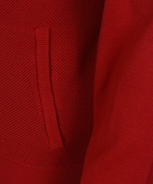Sweter męski Redmond Casual na zamek czerwony