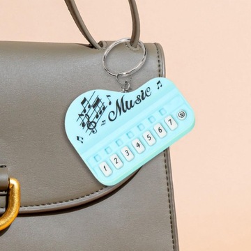 Брелок для фортепиано, маленький размер, брелок для фортепиано для детей, подростков, голубой