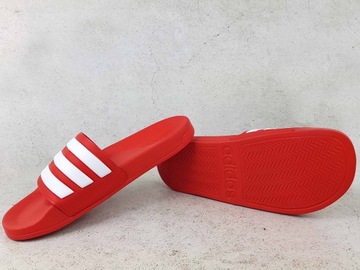 ADIDAS ADILETTE SHOWER KLAPKI BASEN PLAŻA CZERWONE