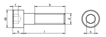 ВИНТ M8x30, НЕРЖАВЕЮЩАЯ СТАЛЬ 10 ШТ.