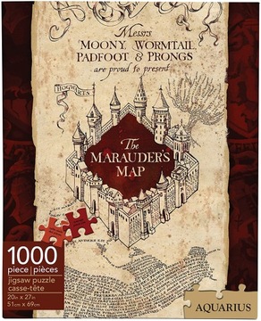 Puzzle Harry Potter 1000el mapa huncwotów Aquarius