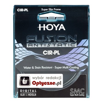 Антистатический фильтр Hoya CPL Fusion диаметром 62 мм.