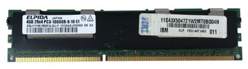 Pamięć RAM 4GB 2Rx4 PC3-10600R-9-10-E1 EBJ41HE4BDFA-DJ-F Elpida