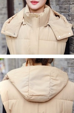 ЖЕНСКИЙ СТЕГАНЫЙ ЖИЛЕТ С РУКАВАМИ ДЛИННЫЙ M/2XL