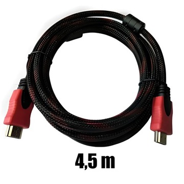 ВЫСОКОСКОРОСТНОЙ КАБЕЛЬ HDMI FULL HD UHD 4K 3D, 4,5 М