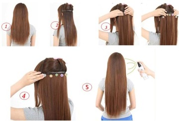 НАКЛАДКИ ДЛЯ ПРЯМЫХ ВОЛОС ДЛИННОЙ 60см