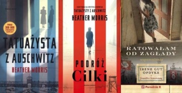 PAKIET 3 X - TATUAŻYSTA Z AUSCHWITZ + PODRÓŻ CILKI + RATOWAŁAM OD ZAGŁADY