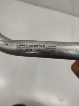 GOLF 7 VII A3 8V LEON 3 III PŘÍVOD KLIMATIZACE KLIMA WAZ TRUBKA 5Q1816738C