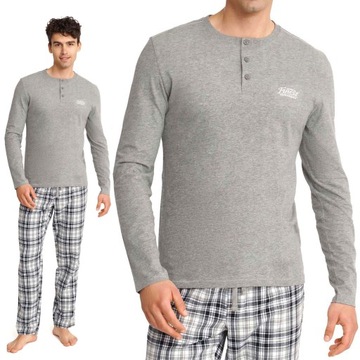 PIŻAMA męska Henderson bawełniana DŁUGA - XL