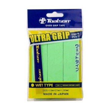 Owijki zewnętrzne TOALSON ULTRA GRIP Zielone 3 szt