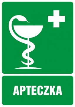 Apteczka pierwszej pomocy znak PCV 21x29,7