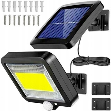 LAMPA SOLARNA Z CZUJNIKIEM RUCHU ZMIERZCHU 100 LED