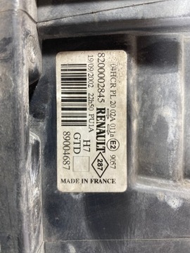 RENAULT LAGUNA 2 II 01-07 SVĚTLOMET SVĚTLO LEVÝ PŘEDNÍ 8200002845