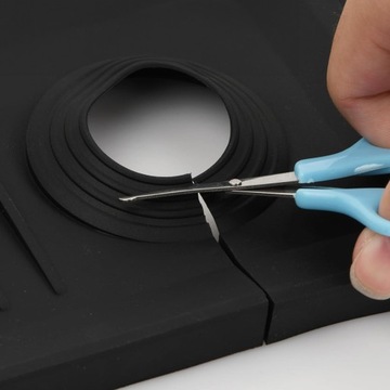 СИЛИКОНОВЫЙ КОВрик ДЛЯ РАКОВИНЫ, СЛИВНИК ПОД ЛЕНТУ, ЧЕРНЫЙ ЗАЩИТНЫЙ КОВРИК ДЛЯ КУХНИ