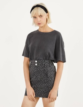BERSHKA SPÓDNICZKA JEANS W GROSZKI 06510190 R.34