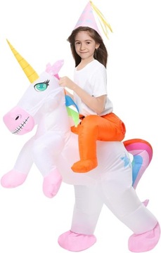 Kostium Przebranie Strój Dmuchany Jednorożec Unicorn Bal
