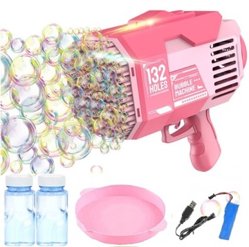 Пистолет BUBBLE Bazooka Bubble Machine Liquid Pink Модель