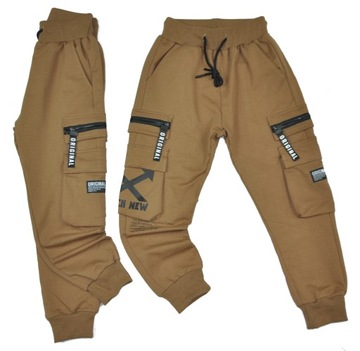 СПОРТИВНЫЕ БРЮКИ ДЛЯ МАЛЬЧИКОВ, БРЮКИ-КАРГО, размер 152/158 см