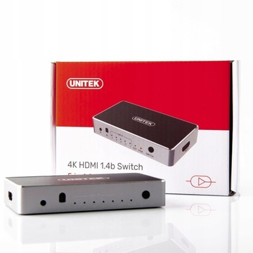HDMI 1.4b 5 IN-1 OUT 4K Переключатель сигналов Unitek