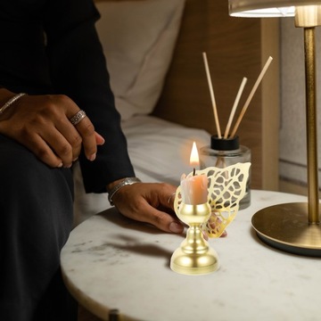 Винтажный подсвечник Чугунная декоративная свеча