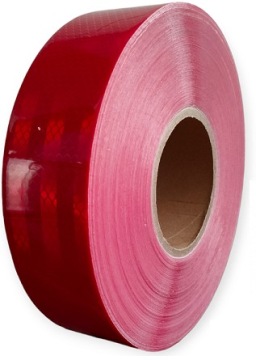 Самоклеящаяся контурная предупреждающая лента 5 м с красной меткой