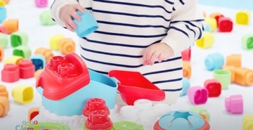 СЕНСОРНЫЙ СТОЛ ДЛЯ ДЕТЕЙ 8, 9, 10, 11 МЕСЯЦЕВ - БОЛЬШИЕ МЯГКИЕ БЛОКИ