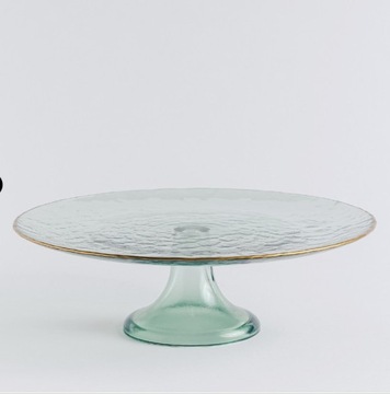 Patera Home&You złota ze złotym rantem szklana piękna! święta elegancka