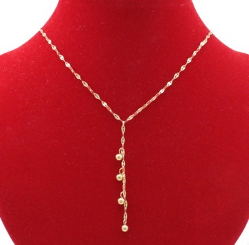 ЗОЛОТОЕ ОЖЕРЕЛЬЕ-ШАРИК-ГАЛСТУК СТАЛЬНОЙ ХИРУРГ.