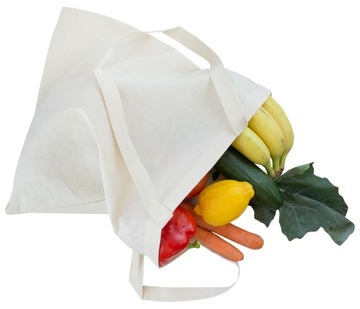 Стандартная сумка-шоппер из хлопка 38х42см, 145г.