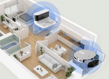 Белый робот-уборщик Ezviz RC3 30 Вт со станцией