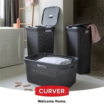 УЗКАЯ КОРЗИНА ДЛЯ БЕЛЬЯ CURVER, 40 Л