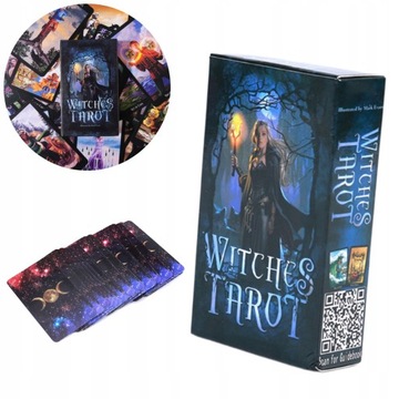 ZESTAW KLASYCZNYCH KART TAROTA WITCHES TAROT 78 SZT.